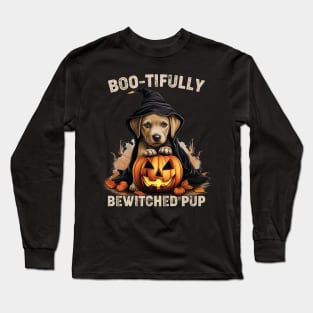 Creepy Canine Crew Dog Witch Halloween Long Sleeve T-Shirt